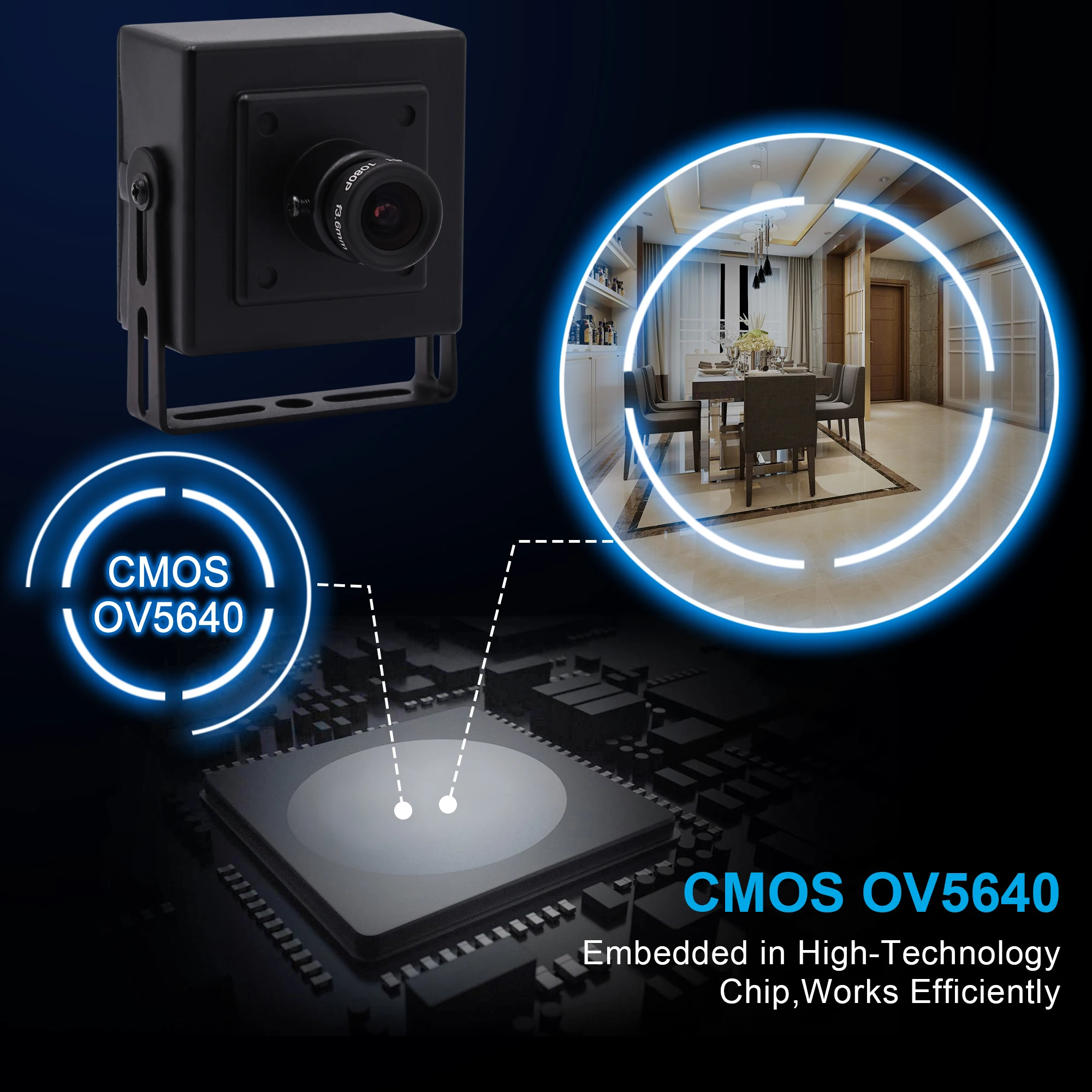 5 мегапиксельная ручная фокусировка UVC USB веб камера Мп CMOS OV5640 для Linux Android Windows Mac ПК