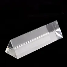 По индивидуальному заказу оптический Стекло Prism для детей, чтобы увидеть преломления большой Фото светильник в семь цветов радуги научный эксперимент