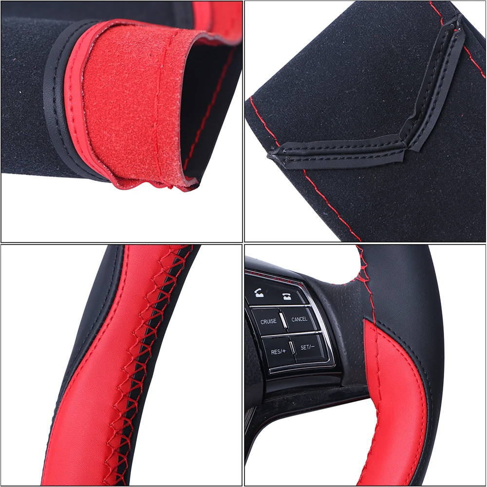 Универсальный мягкий кожаный чехол для руля автомобильные аксессуары