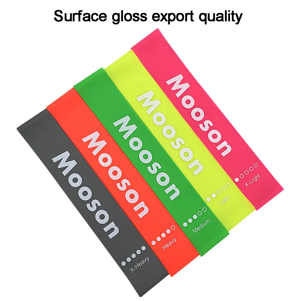 

Five Colors Resistance Rubber Bands + Storage Bag Fluorescent Elastic Resistance Band Drawstring Bag Training Fitness Equipment