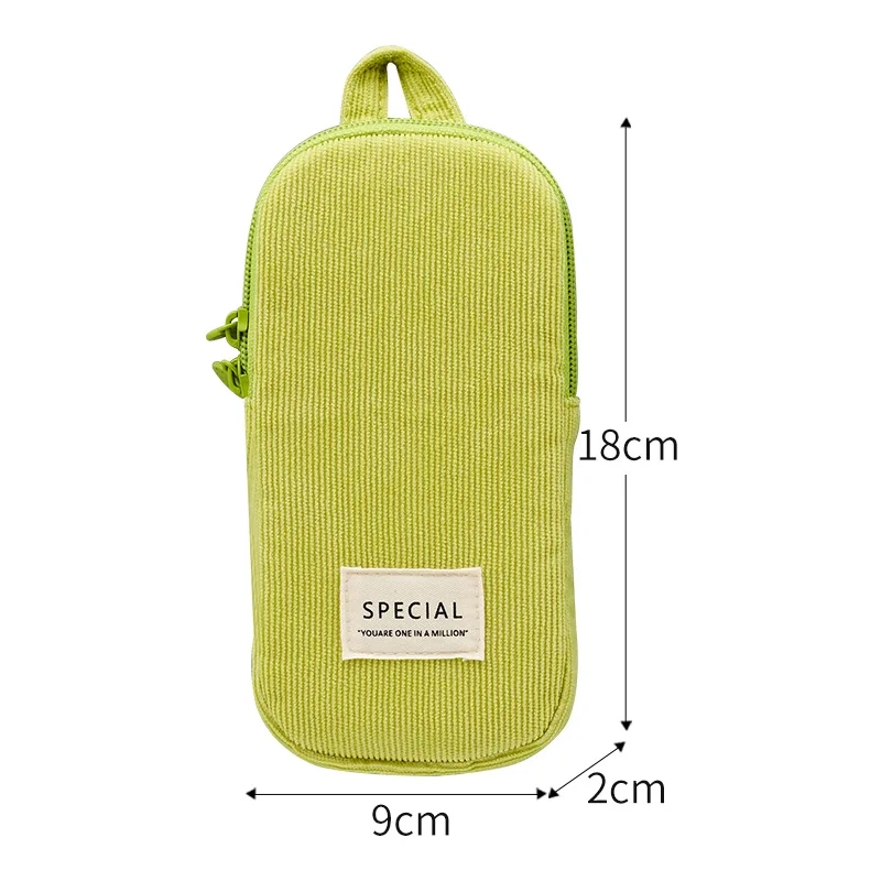 angoo mini candy pencil case pen bag color design back pocket soft touch corduroy storage pouch phone stationery school a6460 free global shipping