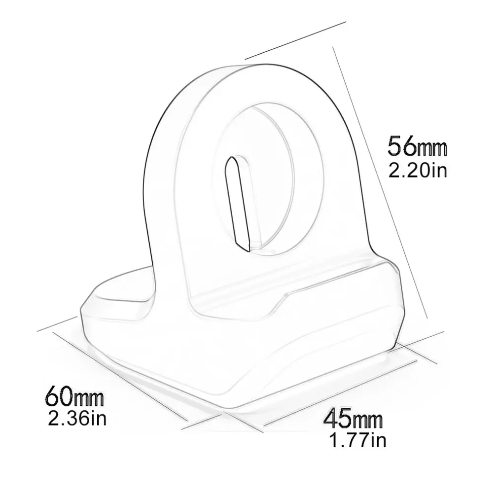 

Silicone Charge Stand Holder Station Dock for Apple Watch Series 1/2/3 42mm 38mm Charger Cable