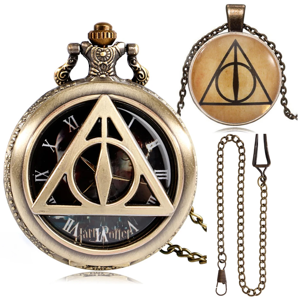 Fashion Quartz Pocket Watch with Gift Box Exquisite Necklace Pendant High Grade Gifts Sets for Friend Family