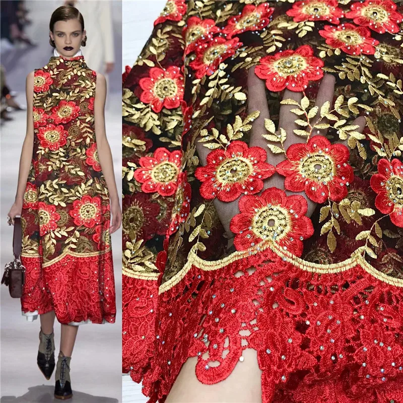 

African Lace Fabric Nigerian French Tulle Fabrics 2019 High Quality French Tulle Laces Fabrics With Stones for wedding jy66-306