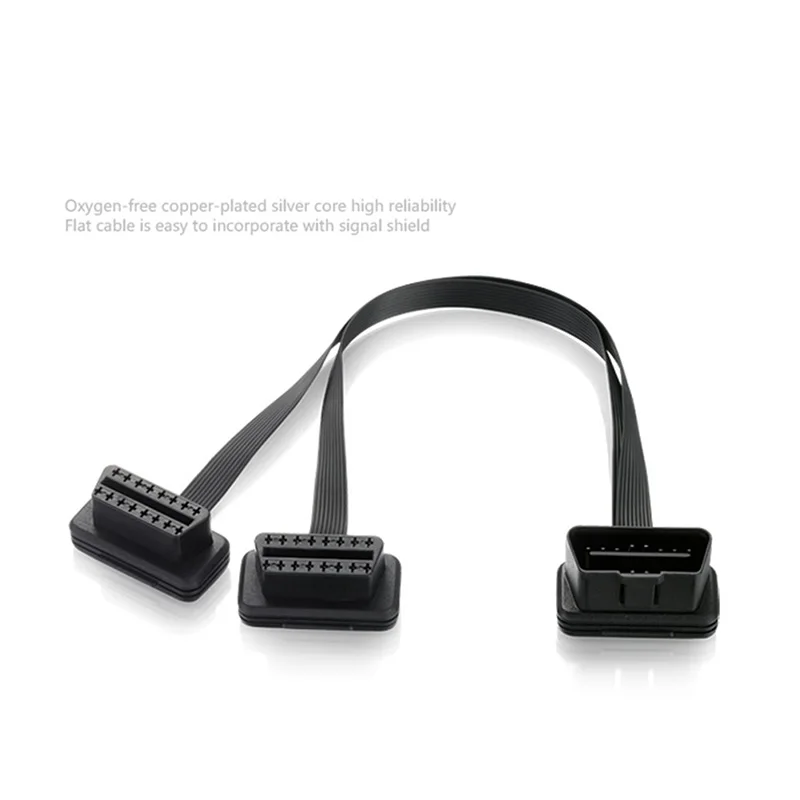 Горячая Распродажа 16 pin OBD 2 сплиттер удлинитель один штекер на два Женский Y