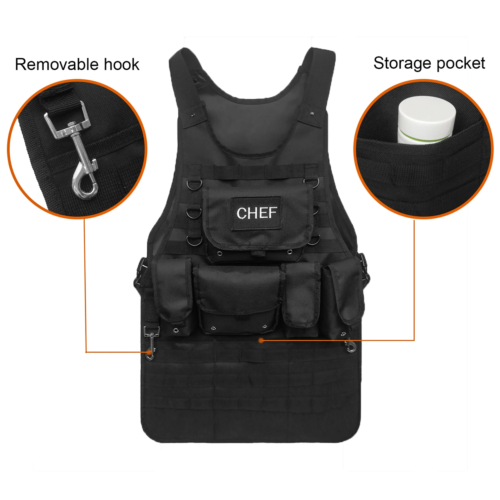 

Quick Disassembly Professional Convenient Technicians Canvas Apron with Small Pocket Practical Tool Bags Training Equipment