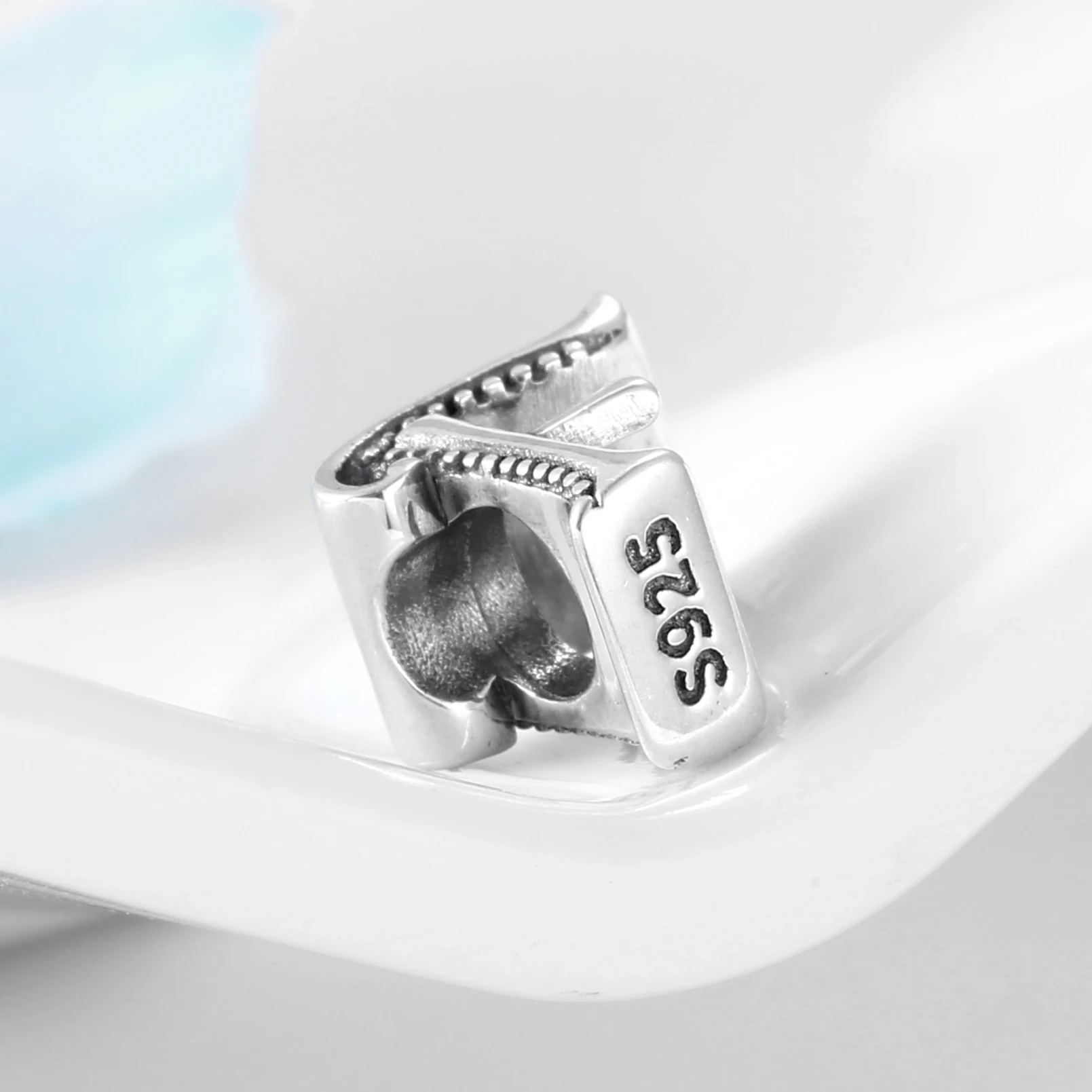 Подвеска-бусина для браслета серебристого цвета | Украшения и аксессуары