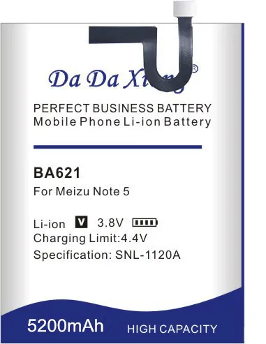 Аккумулятор BA621 5200 мАч для Meizu Meilan Note 5 M5 Note5 сменные батареи телефона + Подарочные