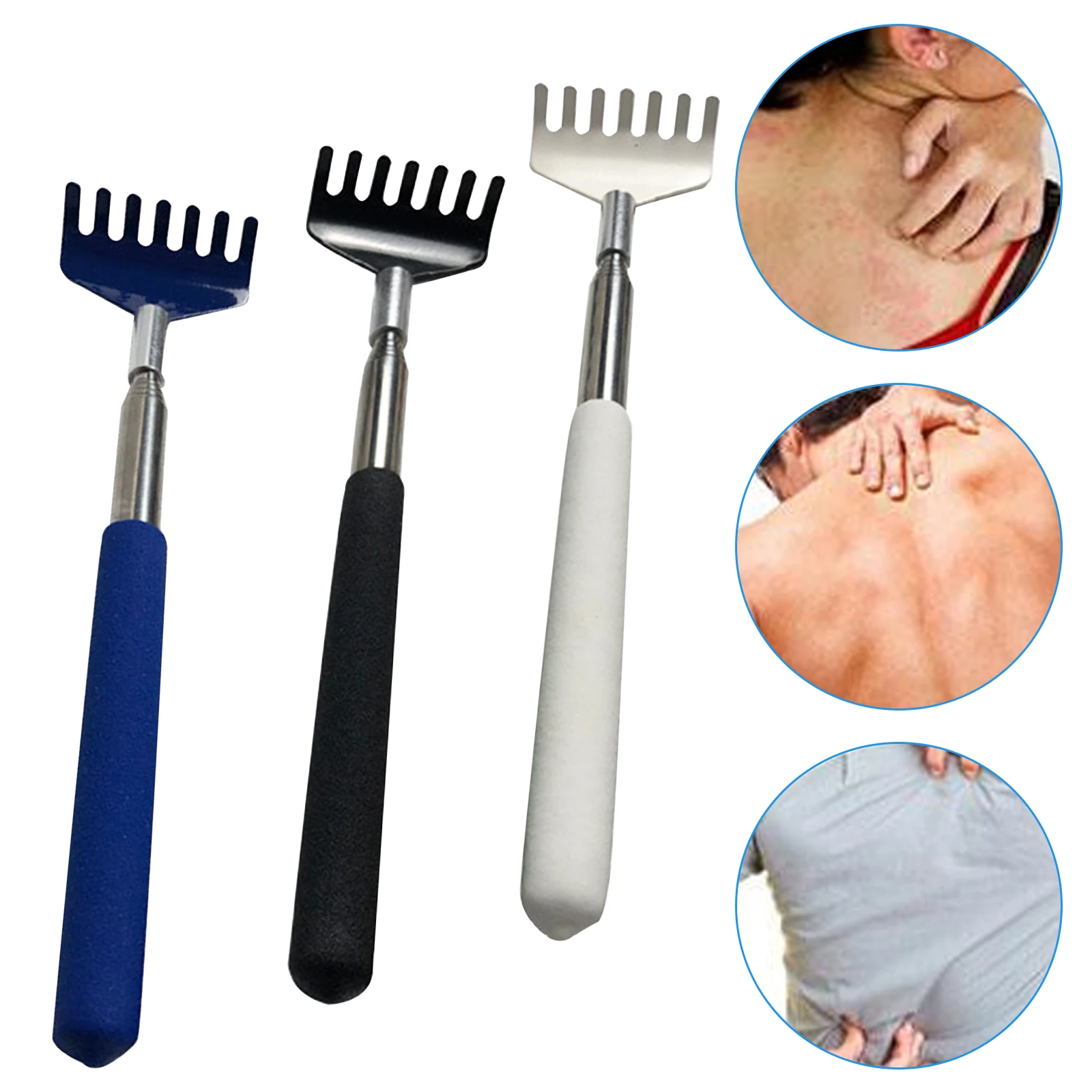 

Stainless Steel Claw Back Scraper Telescopic Retractable Back Scratcher Extendible Body Massage Hackle Itch Stick Health Care
