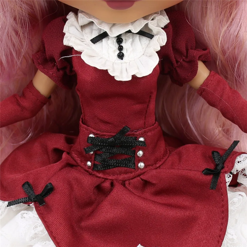 Ледяной DBS Blyth кукла красный костюм игрушка платье шпилька | Игрушки и хобби