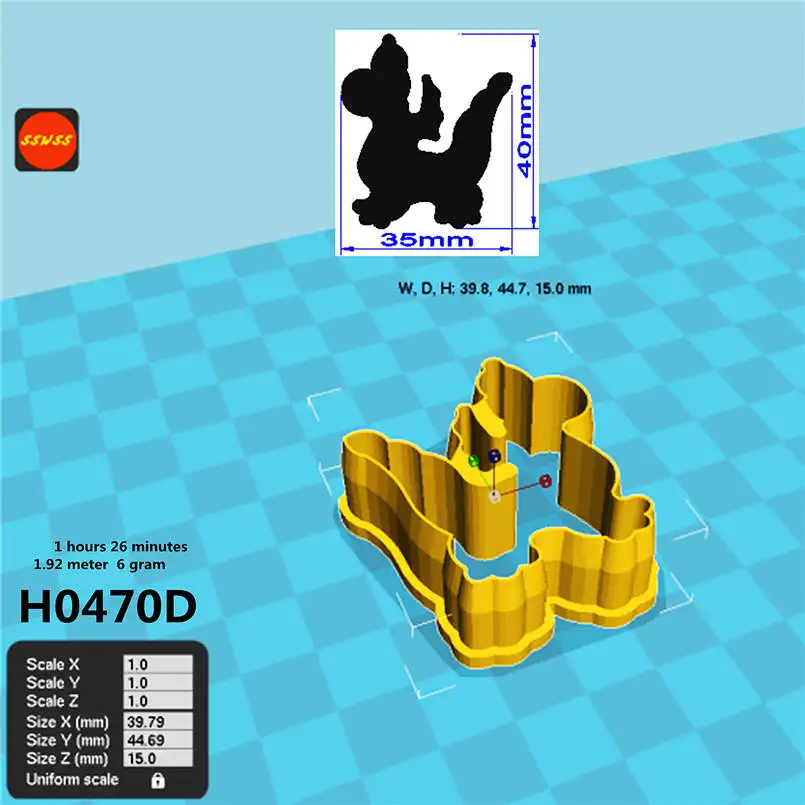 Форма летающего дракона резак для печенья украшение торта инструменты выпечки 3d