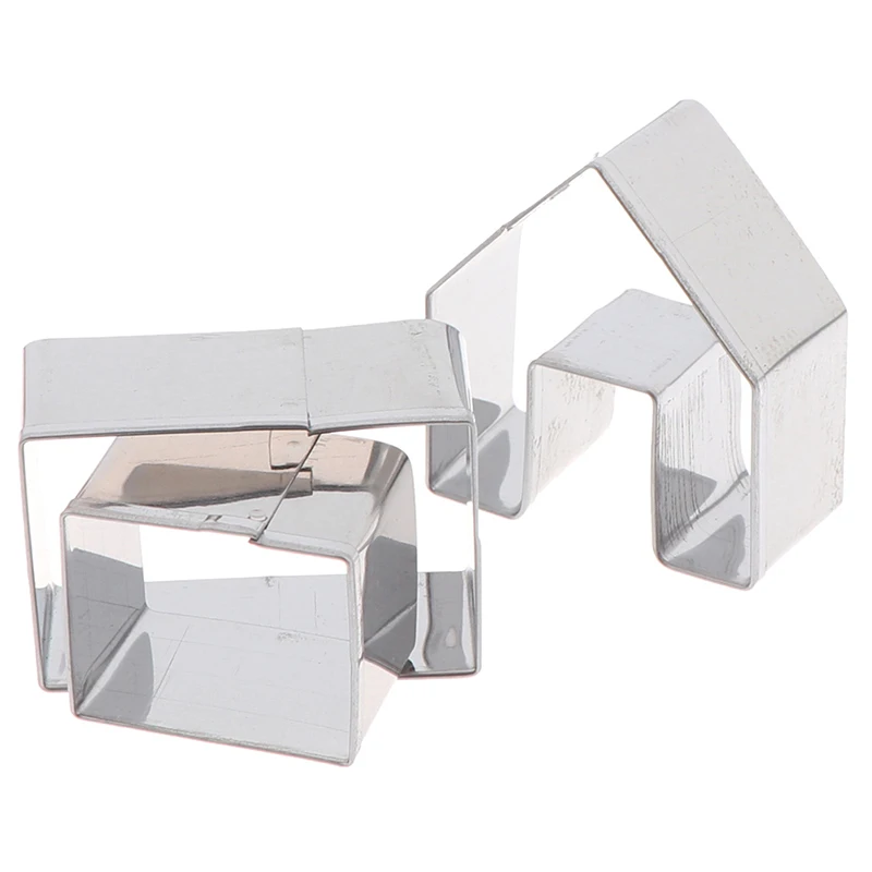 3 шт./компл. Рождественский домик для имбиря резак печенья из нержавеющей стали