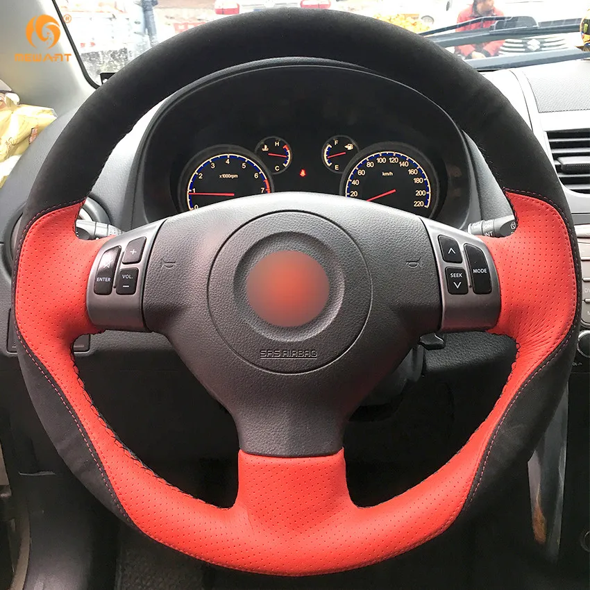 MEWANT красная кожа черная замша искусственная для Suzuki SX4 Alto старый Swift аксессуары