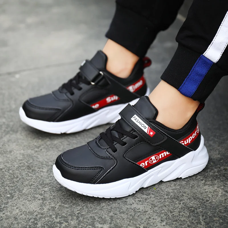 Autumn and winter leather sneakers cheap boys shoes casual shoes