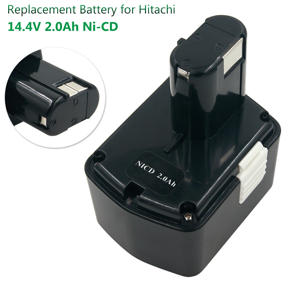 

NI-CD 14.4V 2000mAh Replacement Battery for Hitachi EB1414S EB1412S EB1414 EB1424 EB14B EB14S DS 14DV Drills Bateria