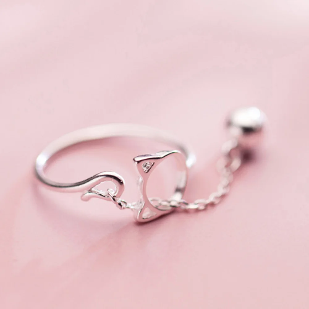 

2021 New Creative Lovely Cat Ring Fashion Handmade Fine Jewelry Is The Best Gift To Girlfriend Finger Rings