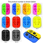 Сменный корпус, чехол для NS Joy-Con, Мягкий защитный чехол с контроллером Joy-con, 2 аналоговых колпачка для Nintendo Switch