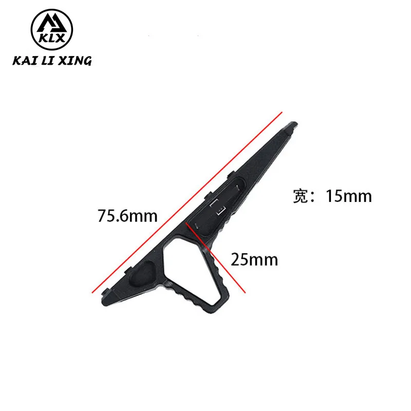 

Tactical toy grip triangle hand block MINSR conversion upgrade accessories Keymod MLOK CNC front grip