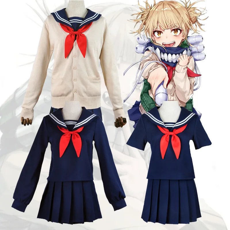 

Anime My Hero Academia Boku No Academia Cosplay Costumes Himiko Toga JK Uniform Women Halloween Carnival Suit Christmas Gift