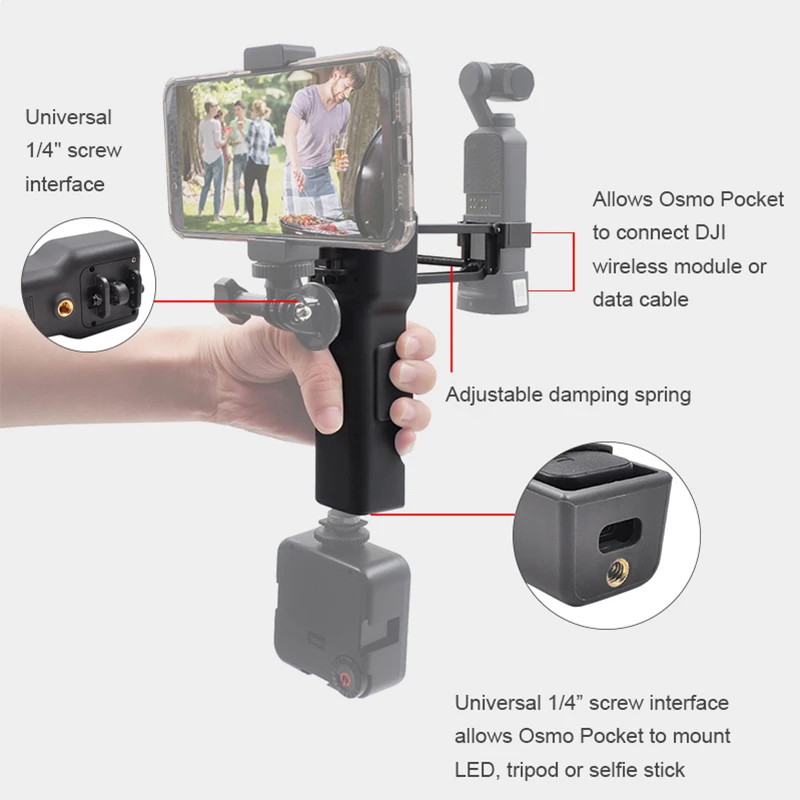 Z-Axis DJI OSMO Карманный Набор карданный складной ручной захват для стабилизатор