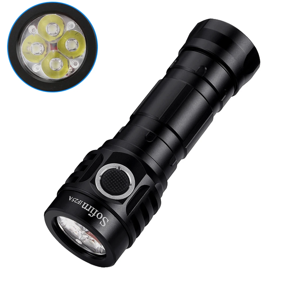 구매 Sofirn IF25A BLF Andril 4000lm 토치 강력한 21700 USB 충전식 LED 손전등 랜턴 4 * SST20 LED 램프 손전등