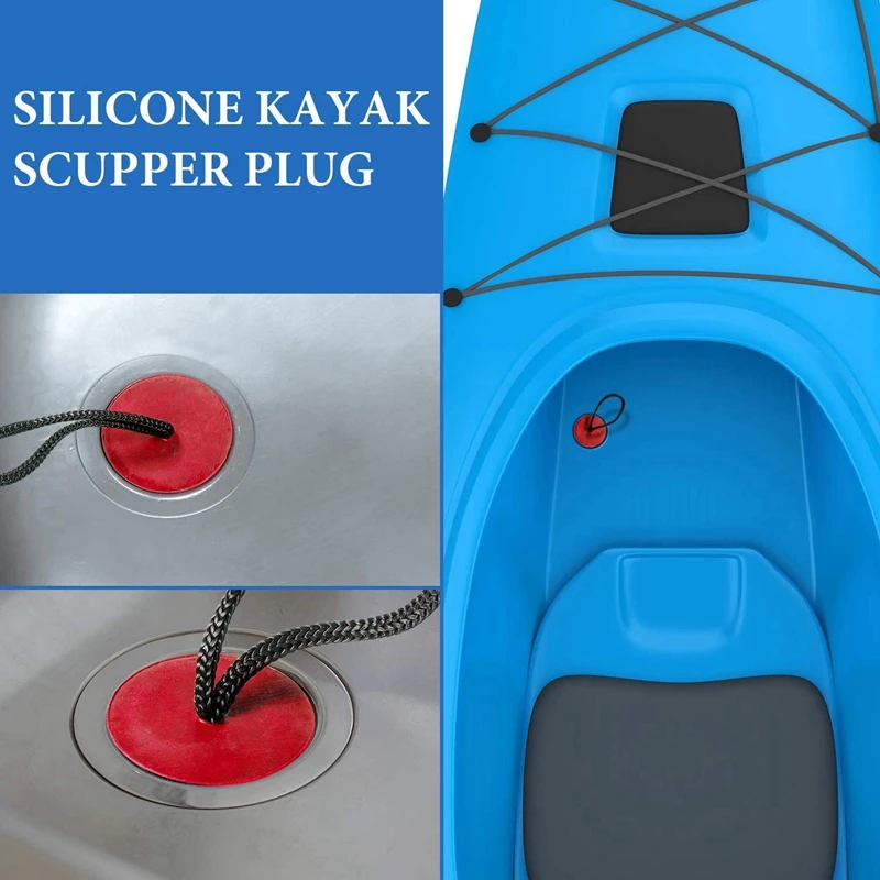 

12Pcs Universal Kayak Scupper Plug Kit for Native Kayaks Hobie Kayaks Wilderness Systems Kayaks Perception Kayaks