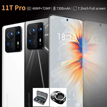 New Global Version Mobile Phones Original 11T Pro Android12.0 7.3 Inch Full Screen смартфоны Smartphone 7300mah Battery Phone (3)