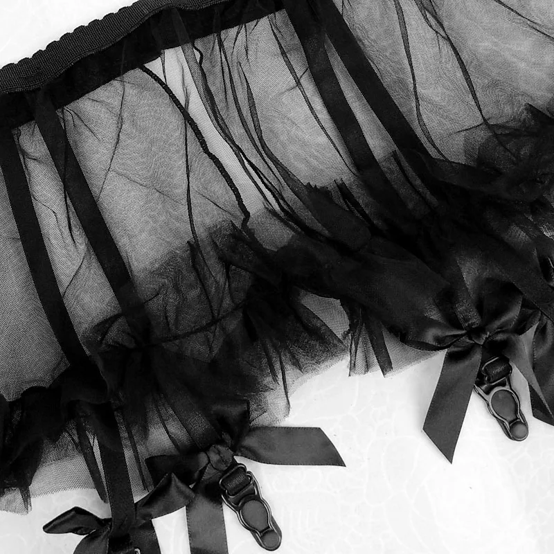 

Ruffles Mini Skirts for Mens With Thong Underwear Lingerie Sexy Sets G String Crotchless Black See Through Crossdress Panties