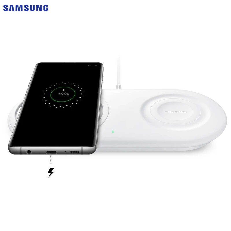 Samsung быстрый беспроводной зарядный коврик EP-P5200 для samsung Galaxy Watch Active Note 10 iPhone Xs Xiaomi 9 S10 S10Plus S10X