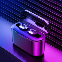 Водонепроницаемые наушники для плавания 5,0 TWS, беспроводные Bluetooth наушники в ухо, спортивные мини наушники с зарядным устройством