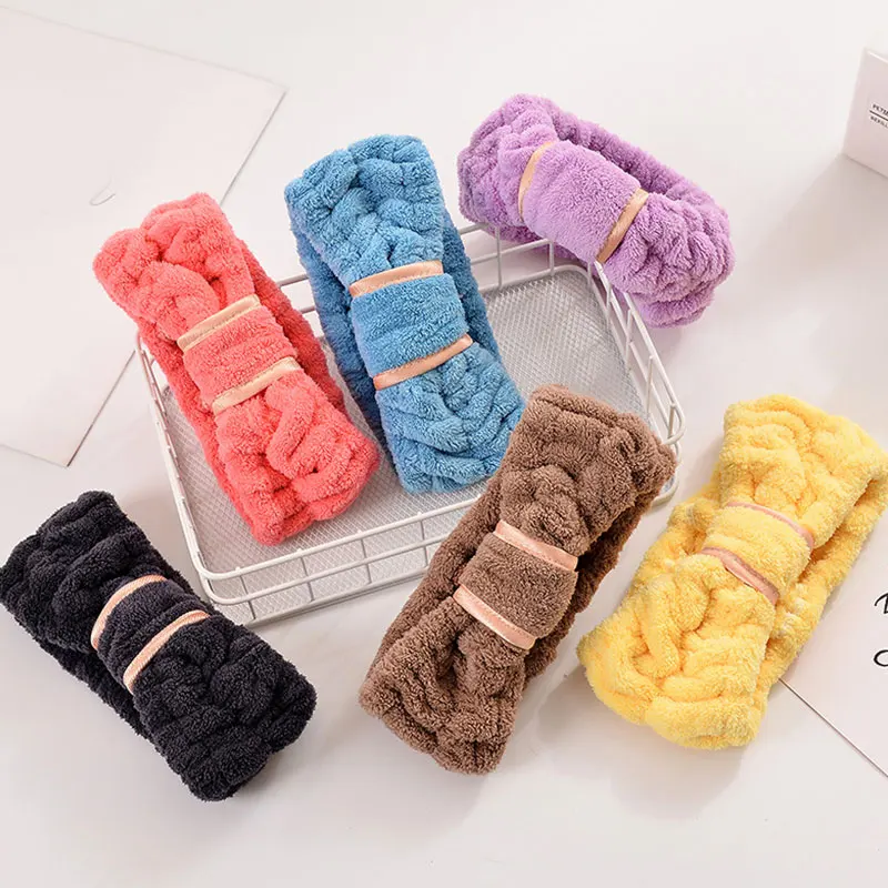 

Women Coral Fleece Headband Face Wash Hair Band Makeup Hair Styling Tools Multifunctional Head Hoops Ladies Hair Accessories