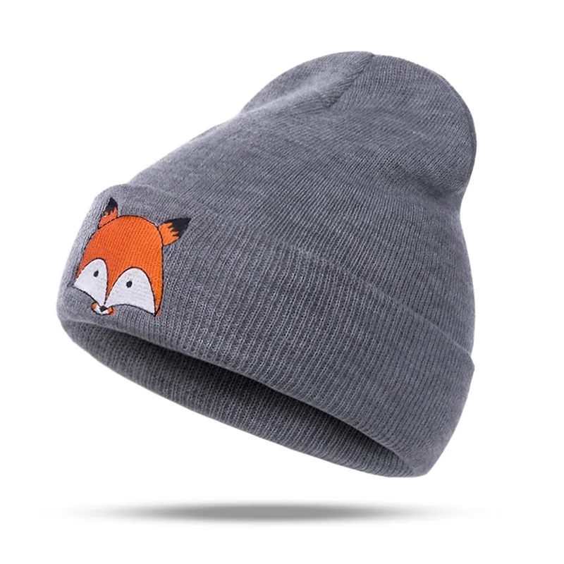 fashion Kids Baby winter warm Soft Cotton Beanie Girl Boy fox Knit Hat Toddler Infant Newborn Warm Cap | Детская одежда и обувь