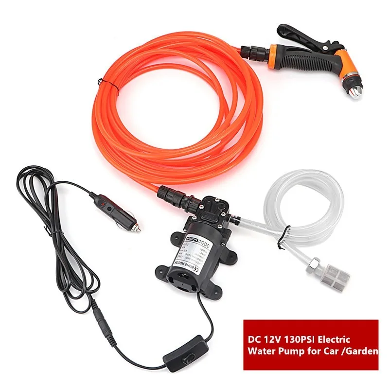

Durable DC 12V 130PSI Agricultural Electric Water Pump Black Micro High Pressure Diaphragm Water Sprayer Car Wash 12 V