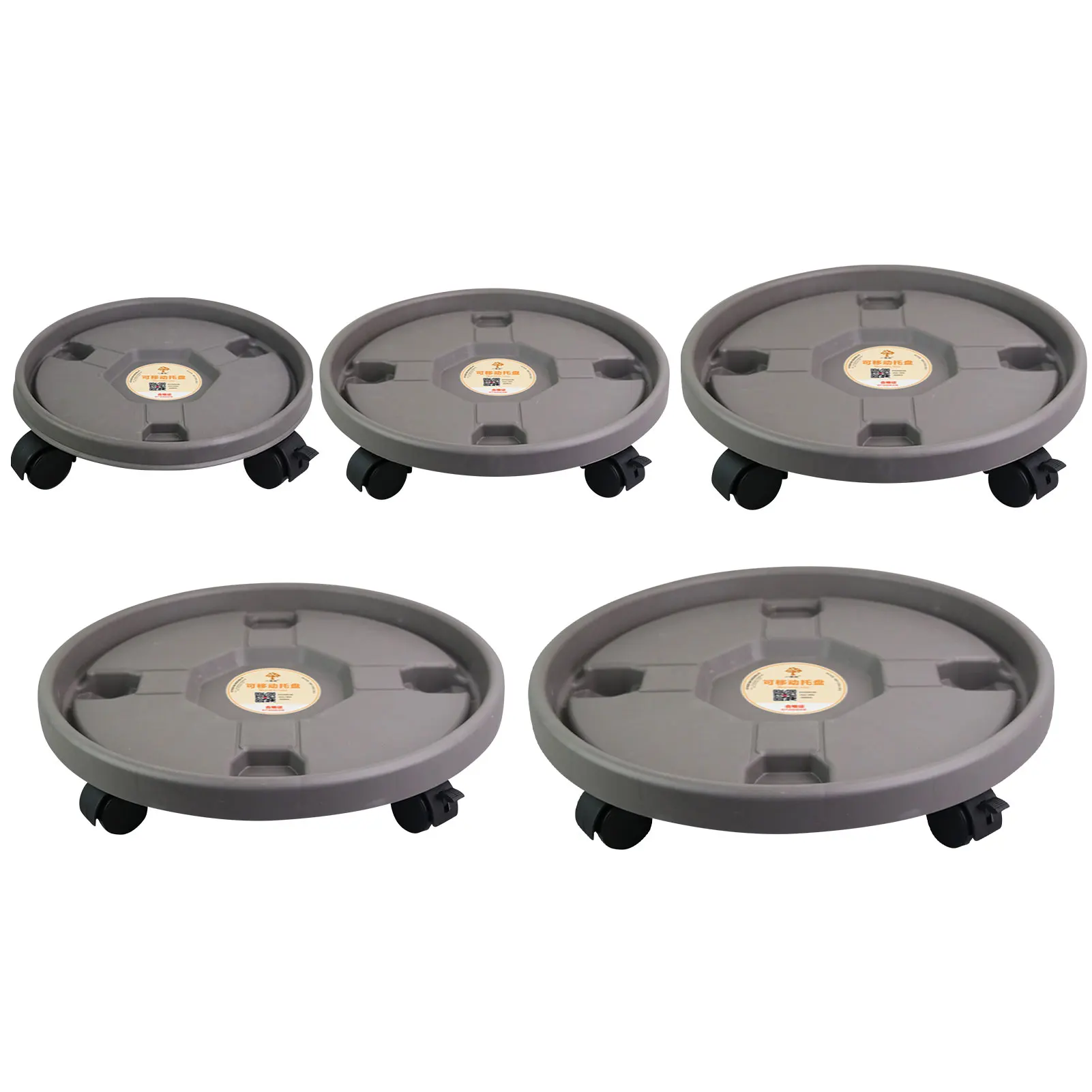 

Movable Flower Pot Holder, Universal Wheel, Mobile Tray, Plastic Vase With Roller, Round Chassis, Potted Plants Receiving Water