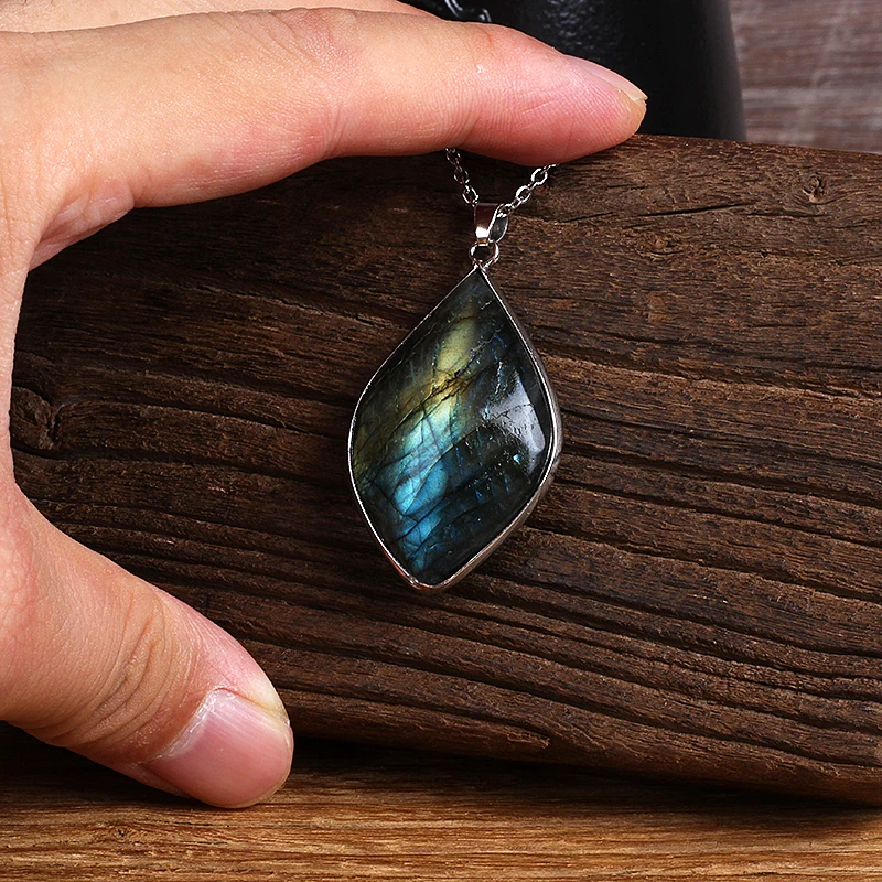 Женское Ожерелье с камнем лунного камня | Украшения и аксессуары