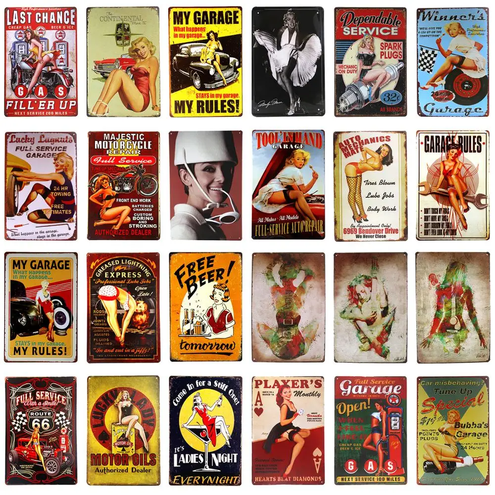 Оловянные знаки винтажные металлические в качестве настенного декора