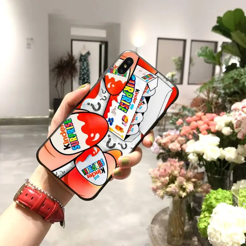 PENGHUWAN Cute Kinder Joy surprise egg Black TPU Soft Rubber Phone Cover for iPhone 11 pro XS MAX 8 7 6 6S Plus X 5S SE XR case | Мобильные
