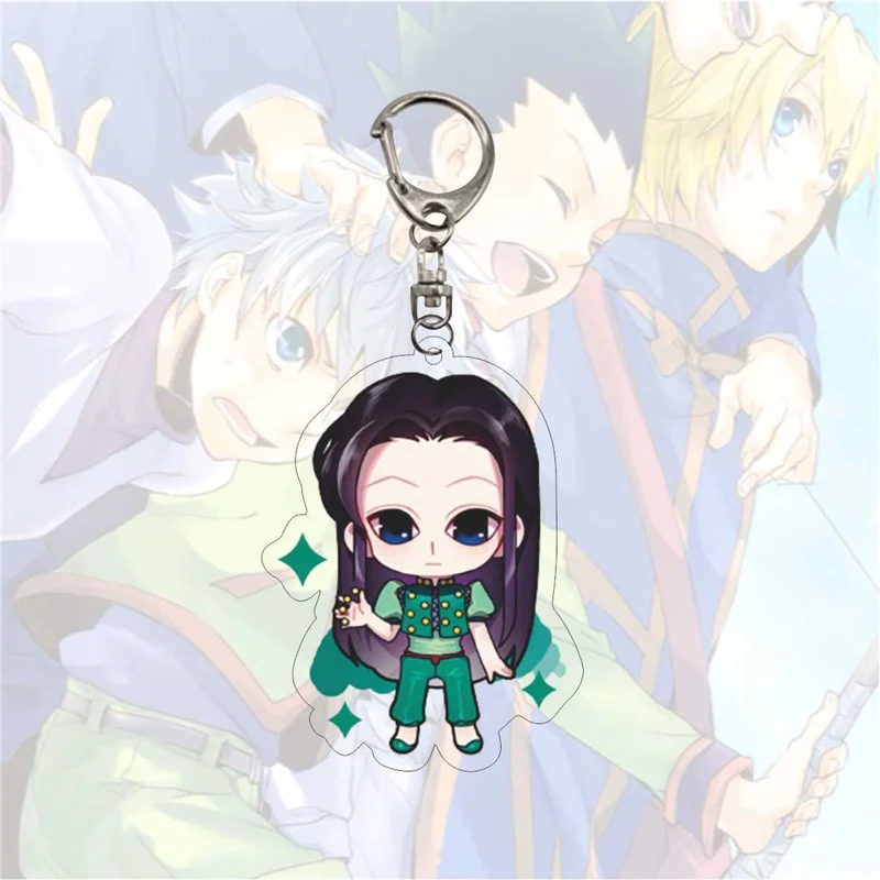 Hunter x Anime Figure Keychain Transparent Acrylic Car Key Chain Women Man Cortoon Ring Jewelry Child Bag Pendants | Украшения и