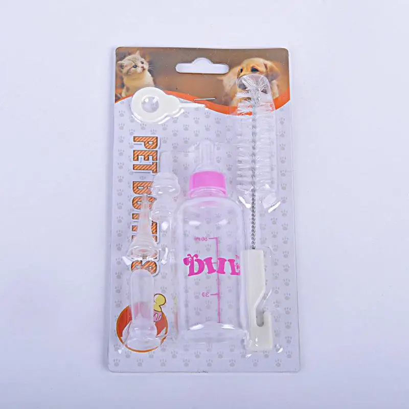 Baby Pet Animals Feeding Bottle 6Pcs/1Set Suckling Dog Kitten Supplies Puppy Pets Whelping Kit Set Cat | Дом и сад