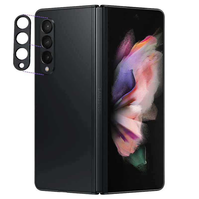 Aluminum Metal Camera Lens Anti-Scratch Armor Protector Sticker for Samsung Galaxy Z Fold3 Fold4 3  Alloy Protection Film Cover