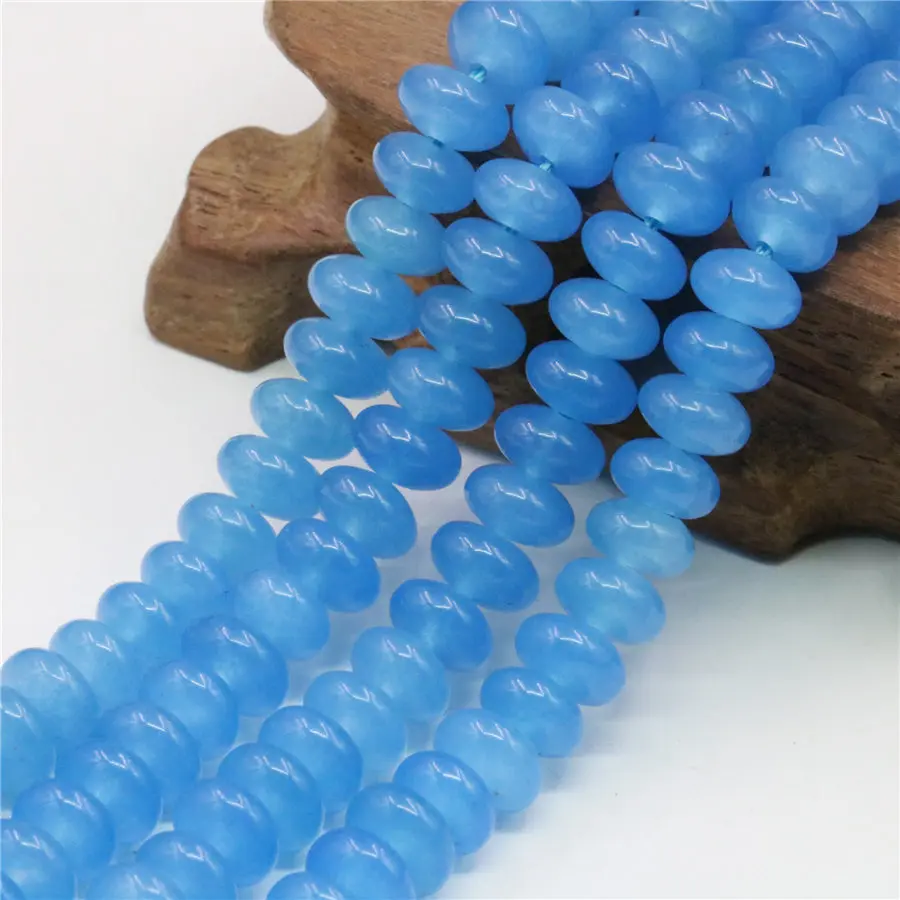 Бусины Из Натурального лазурита и нефрита 5 х8 мм | Украшения аксессуары