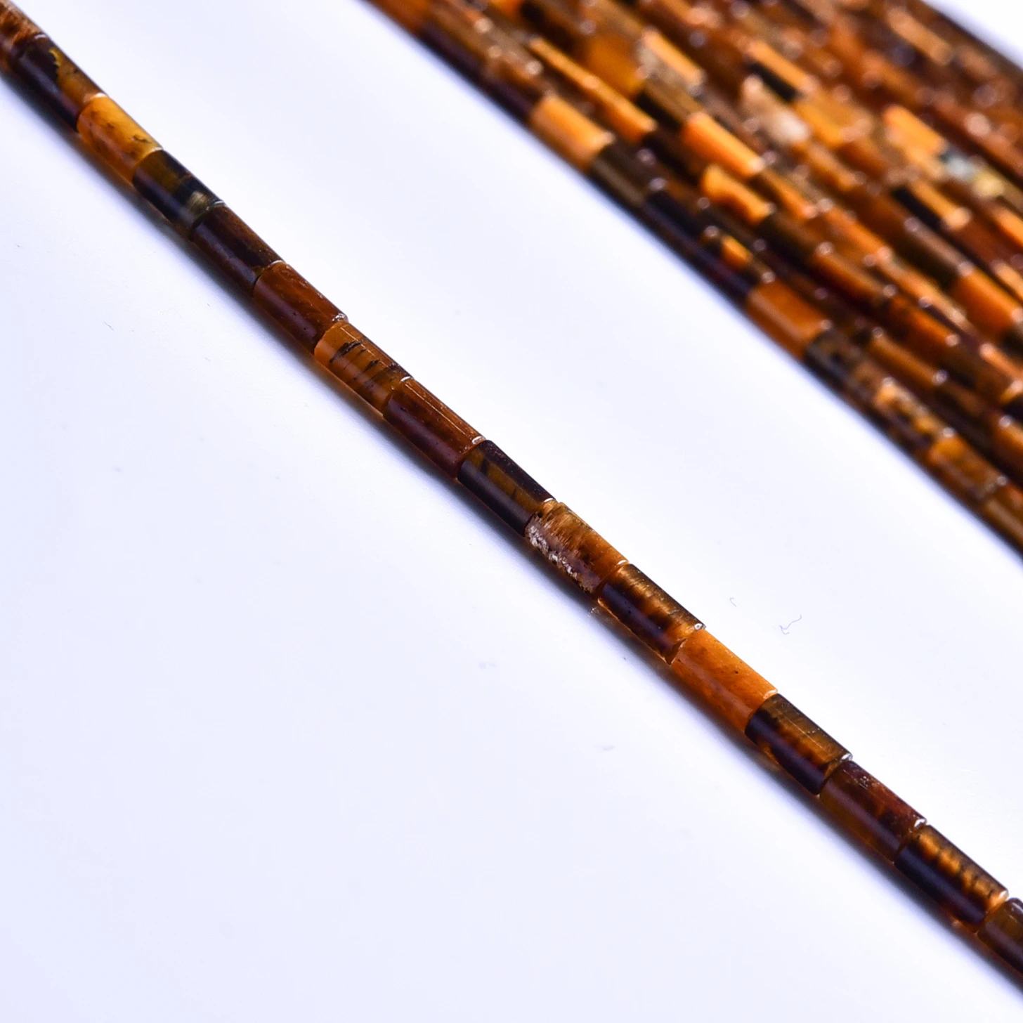 Asingeloo Cylindrical Tube Natural Stone Tiger Eye Lapis Lazuli Labradorite Gemstone 2x4mm Jasper Beads for DIY Jewelry Bracelet | Украшения