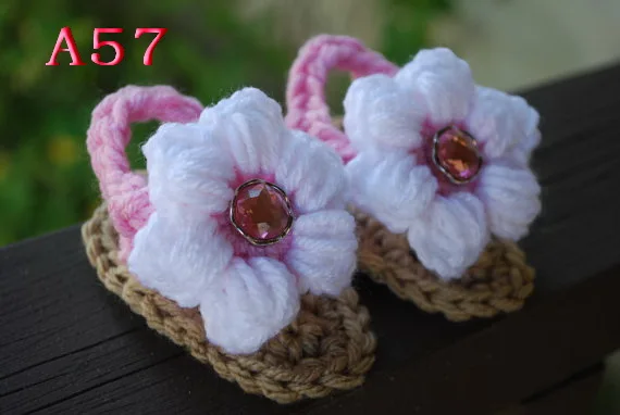 Детские летние сандалии детская обувь ручной работы для девочек с вязаным