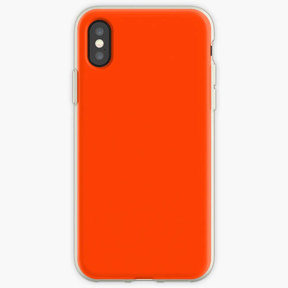 Яркий оранжевый неоновый Прозрачный чехол для iphone X XSMAX XR 11 Pro Max чехол для iphone 6 6s 5 5S 7plus 8plus iphone 7 8 чехол