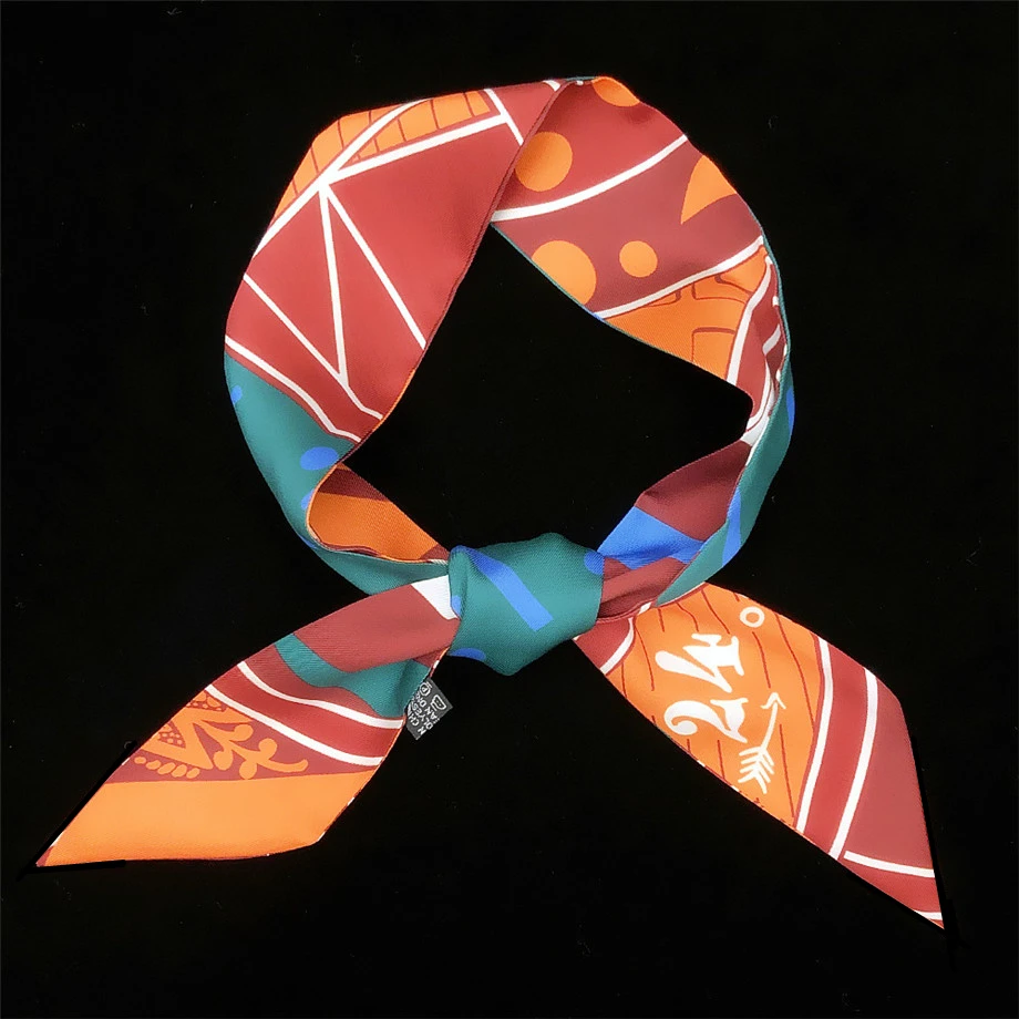 2021 Весенний новый дизайн с буквенным принтом облегающий шарф для женщин