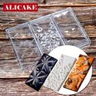 3 в 1 из поликарбоната формы для шоколада лоток торт форма для шоколадных конфет бар форма пресс-форма алмаз выпечка кондитерских изделий Кондитерские инструменты