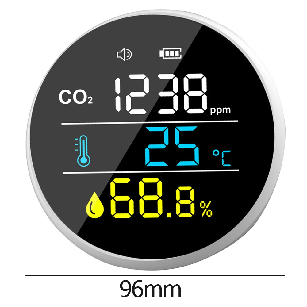 

Portable Laser Sensor CO2 Meter 5000ppm Temperature Humidity Tester Air Quality Monitor Analyzer Carbon Dioxide Gas Detector#20