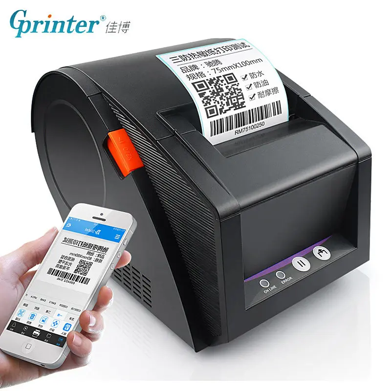 Gprinter принтер для этикеток с Bluetooth термопринтер чеков штрих кодов от 20 мм до 80