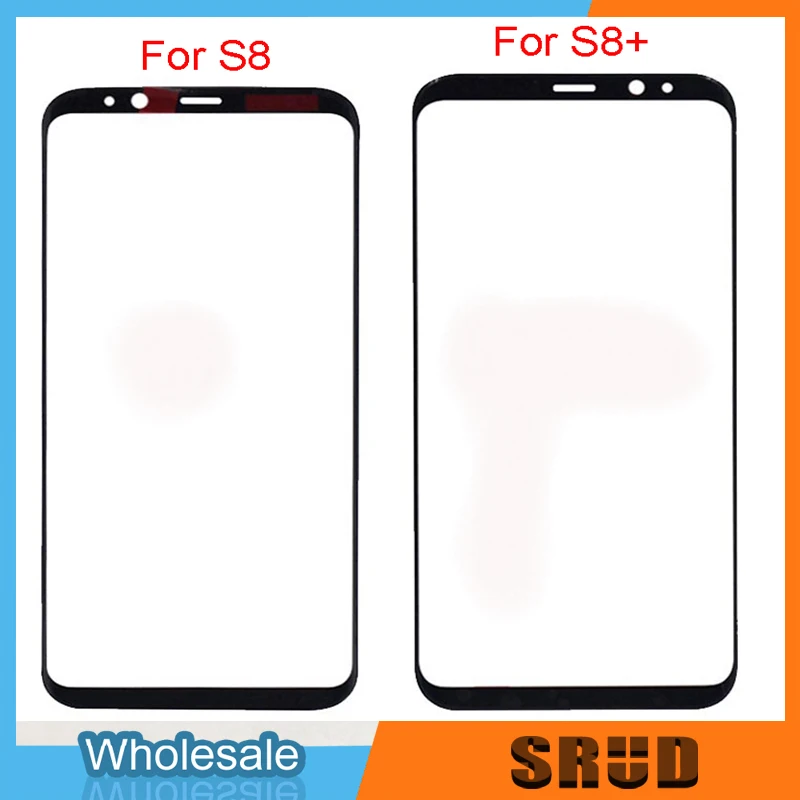 Изогнутое переднее внешнее стекло для экрана с клеем OCA Samsung Galaxy S8 Plus S9 S10 Note 8 9 10 S20 +