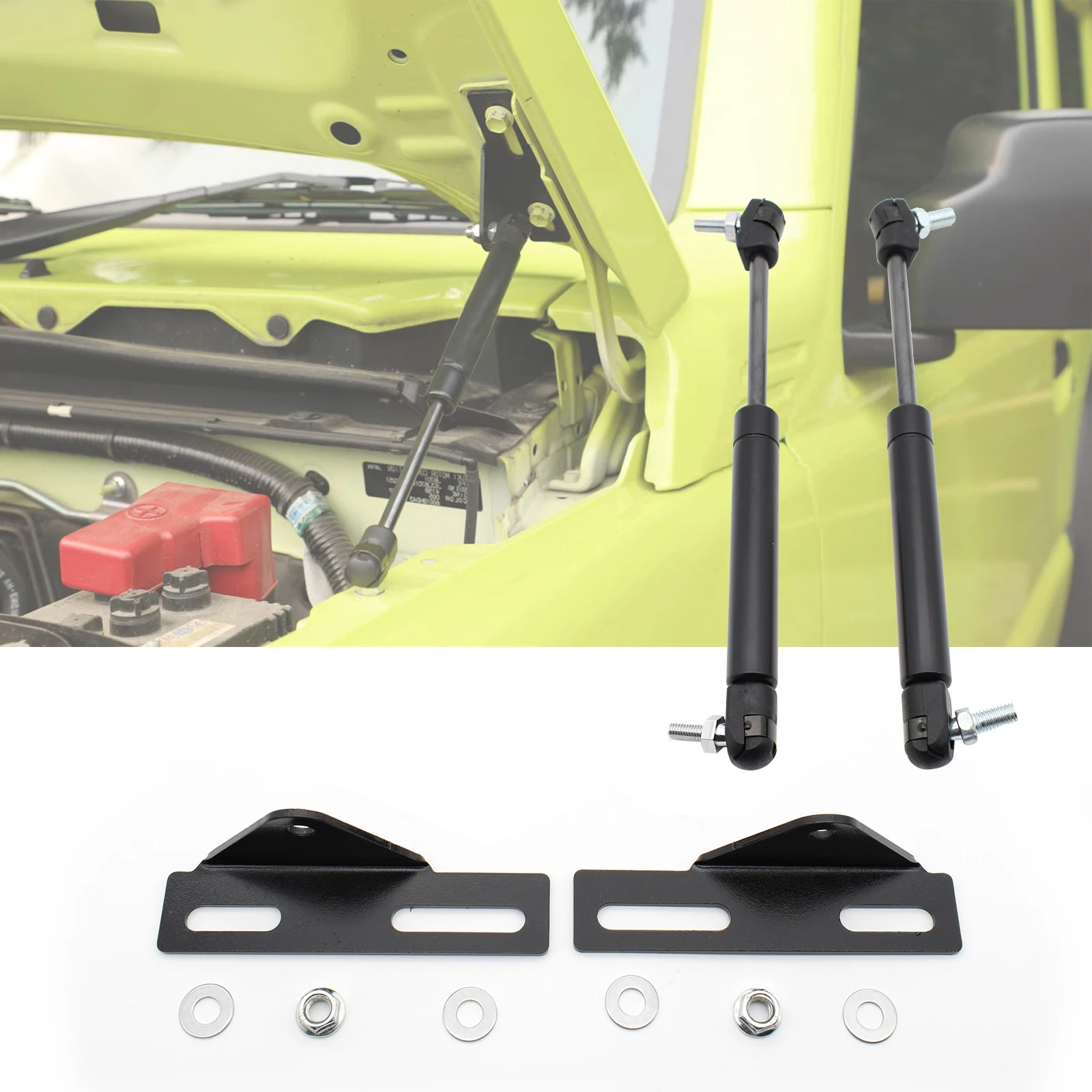 Для Suzuki Jimny Sierra JB64 JB74 2018 2019 2020 2021 газовые амортизационные стойки передний капот